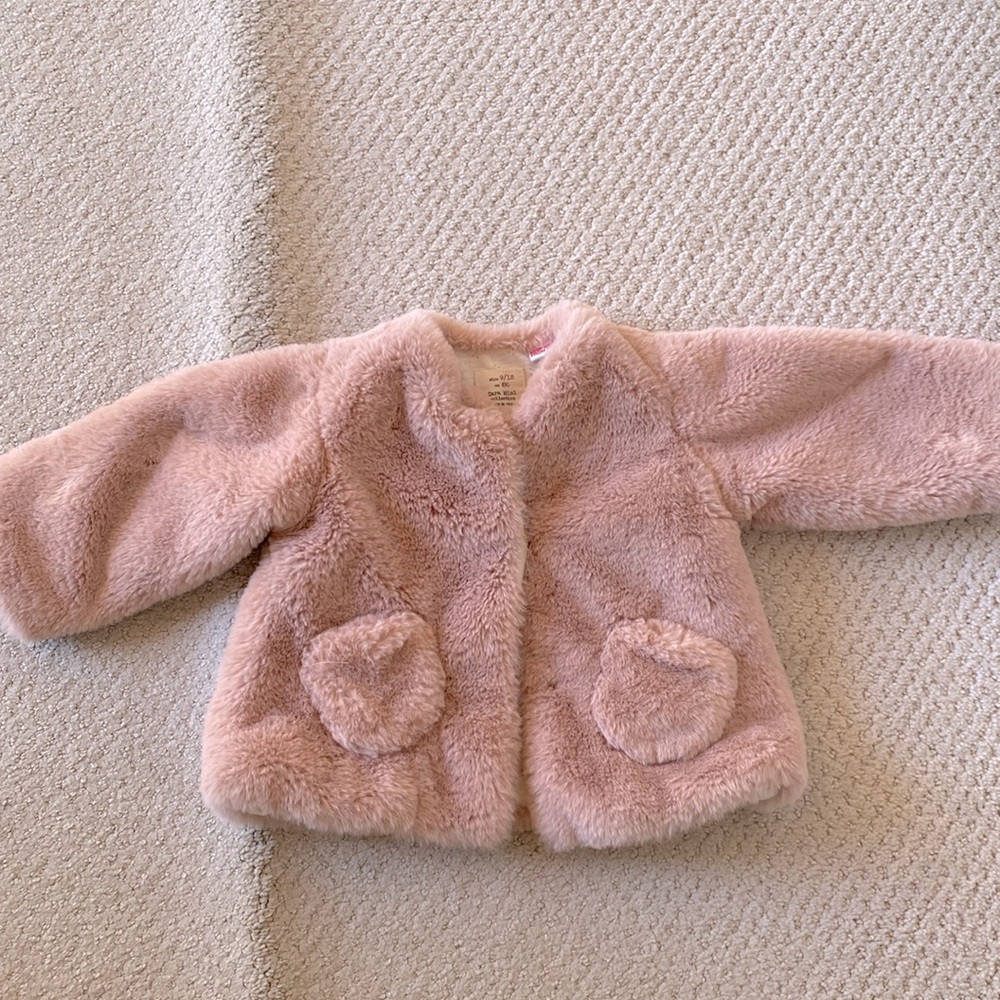 Zara Mini Faux Fur Coat